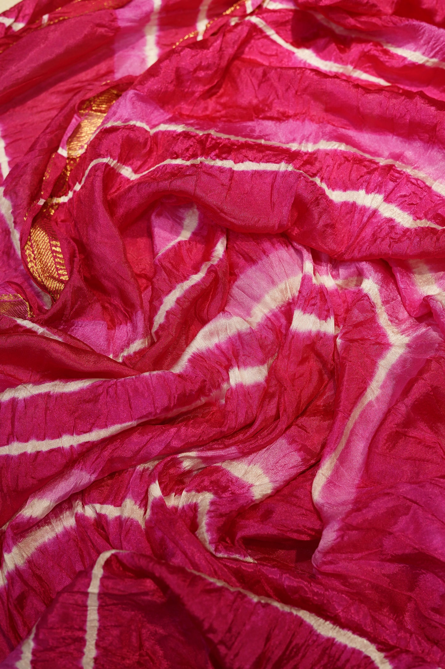 White Chanderi Suit with Handwork