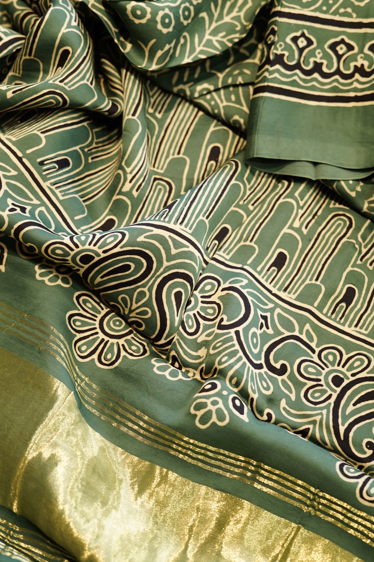 Grey Modal Ajrakh Suit