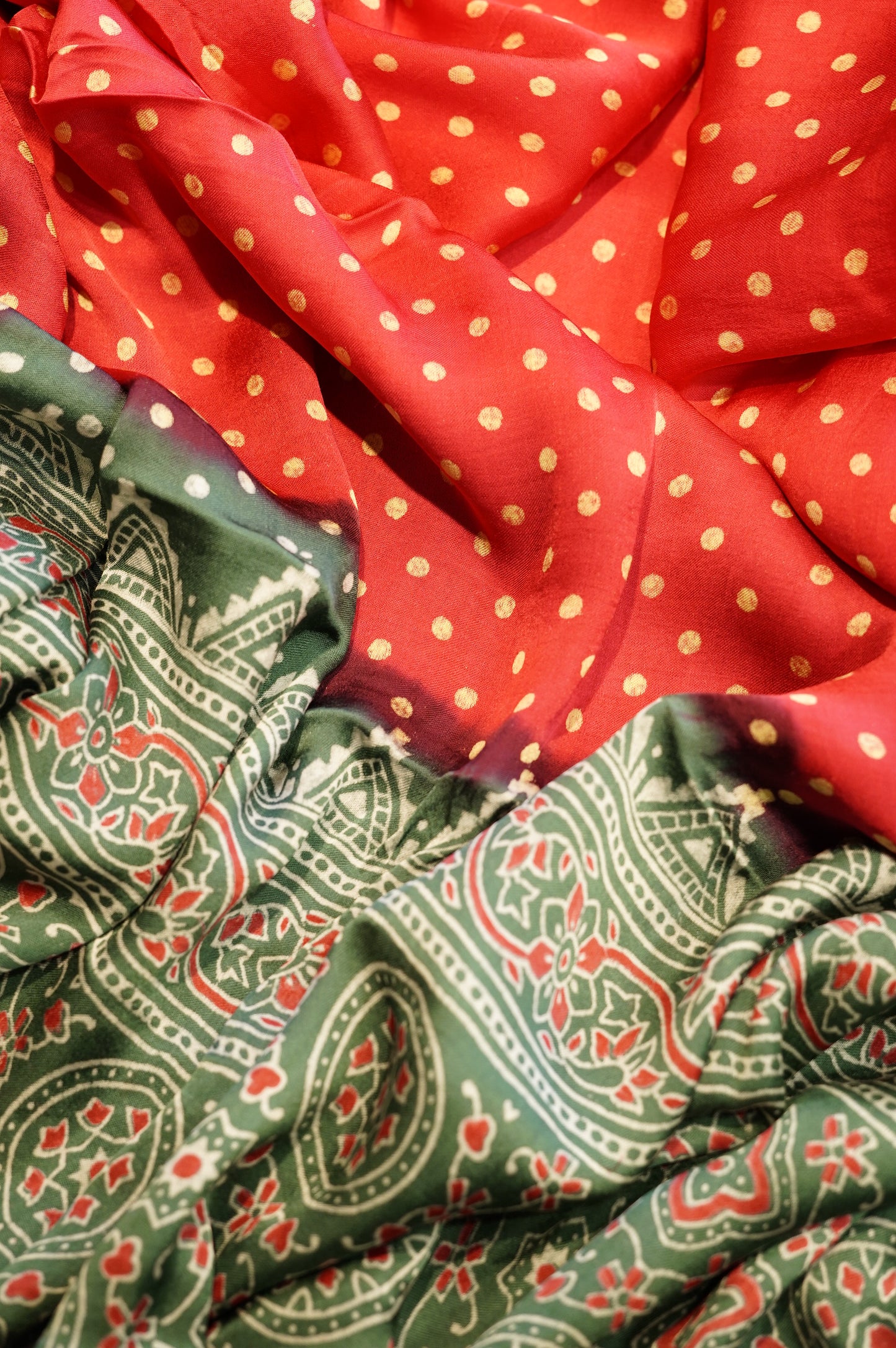 Green Modal Ajrakh Suit