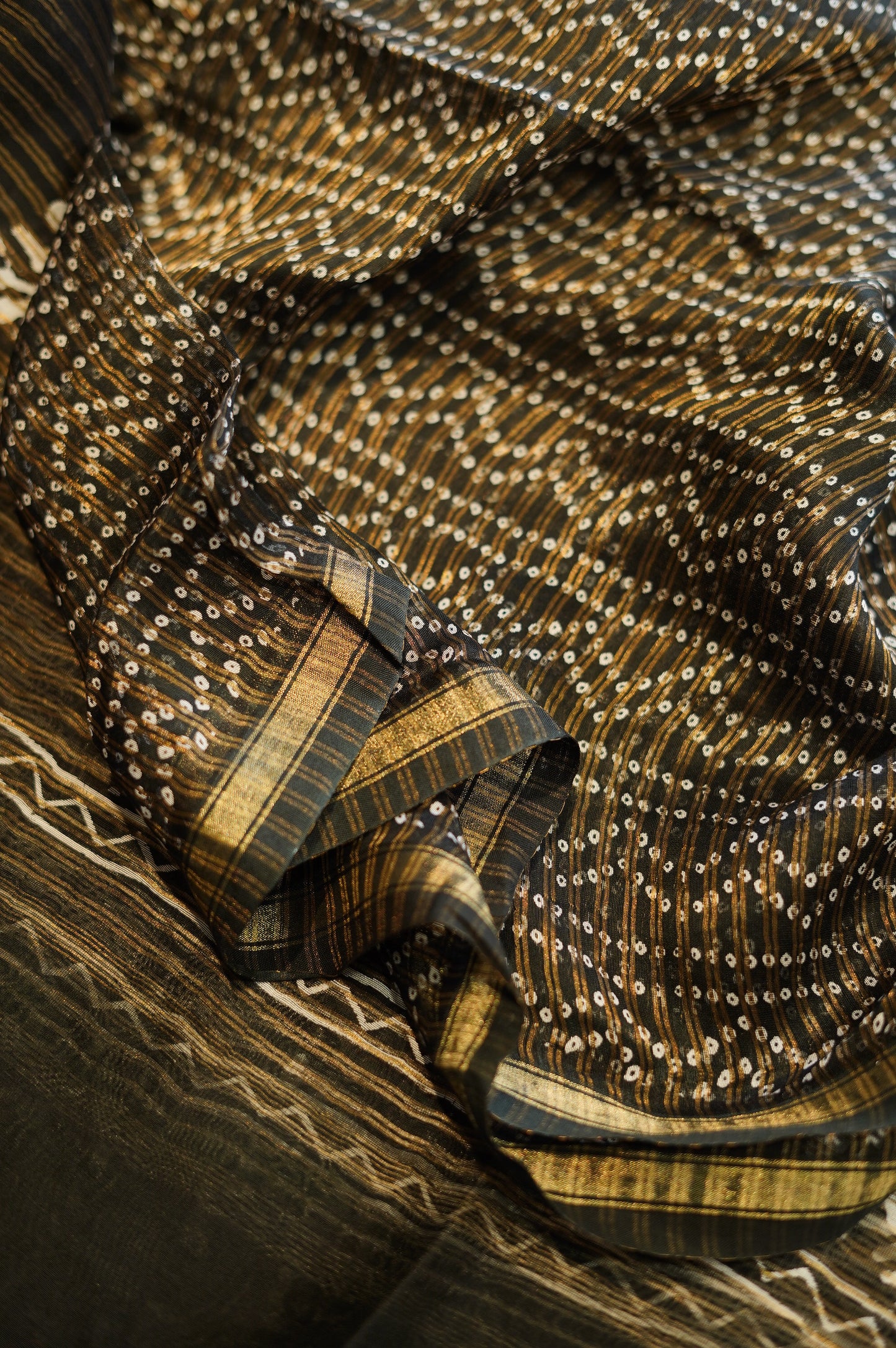 Black Maheshwari Printed Suit