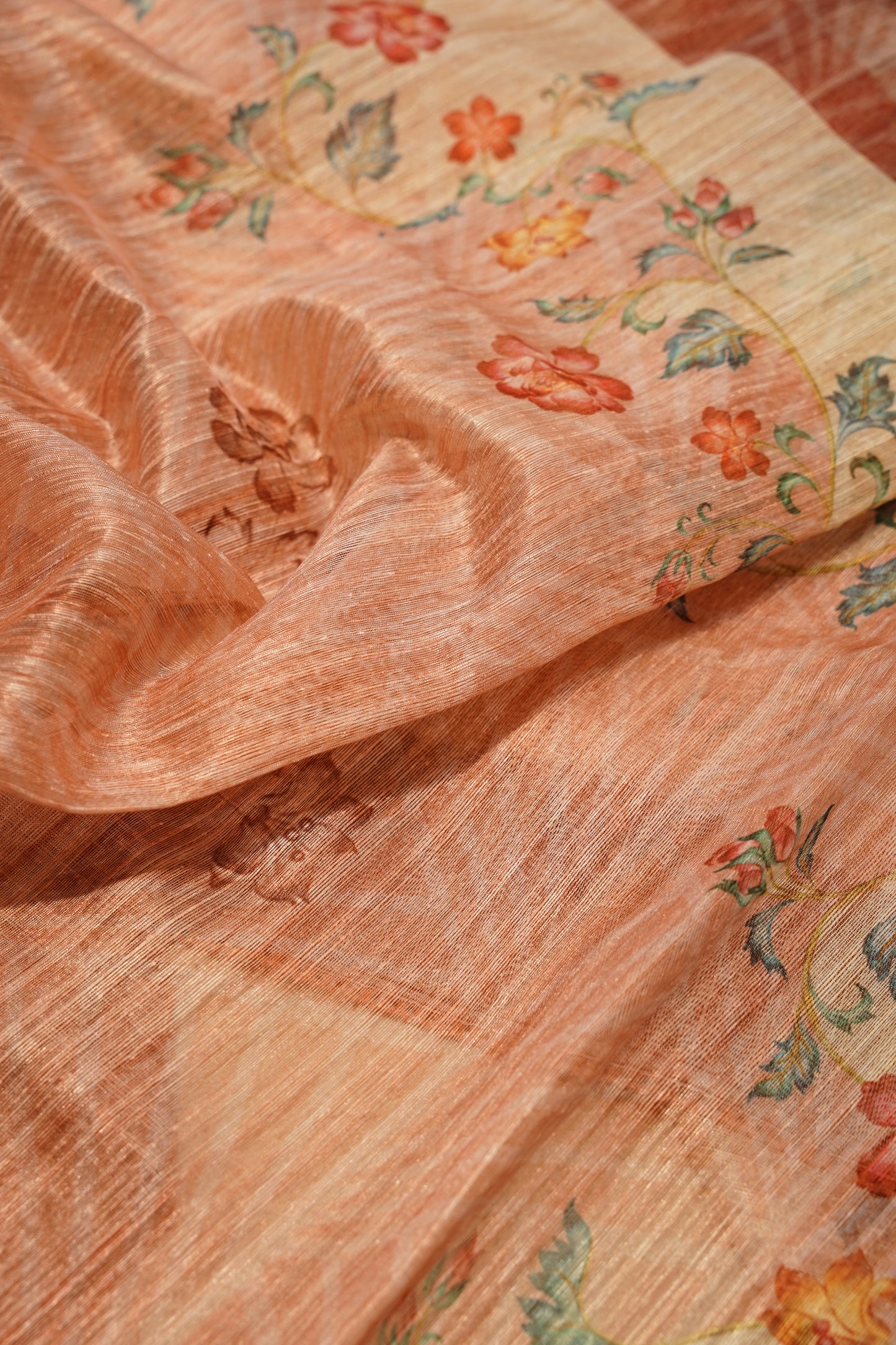 Hand Embroidered Art Tussar Suit