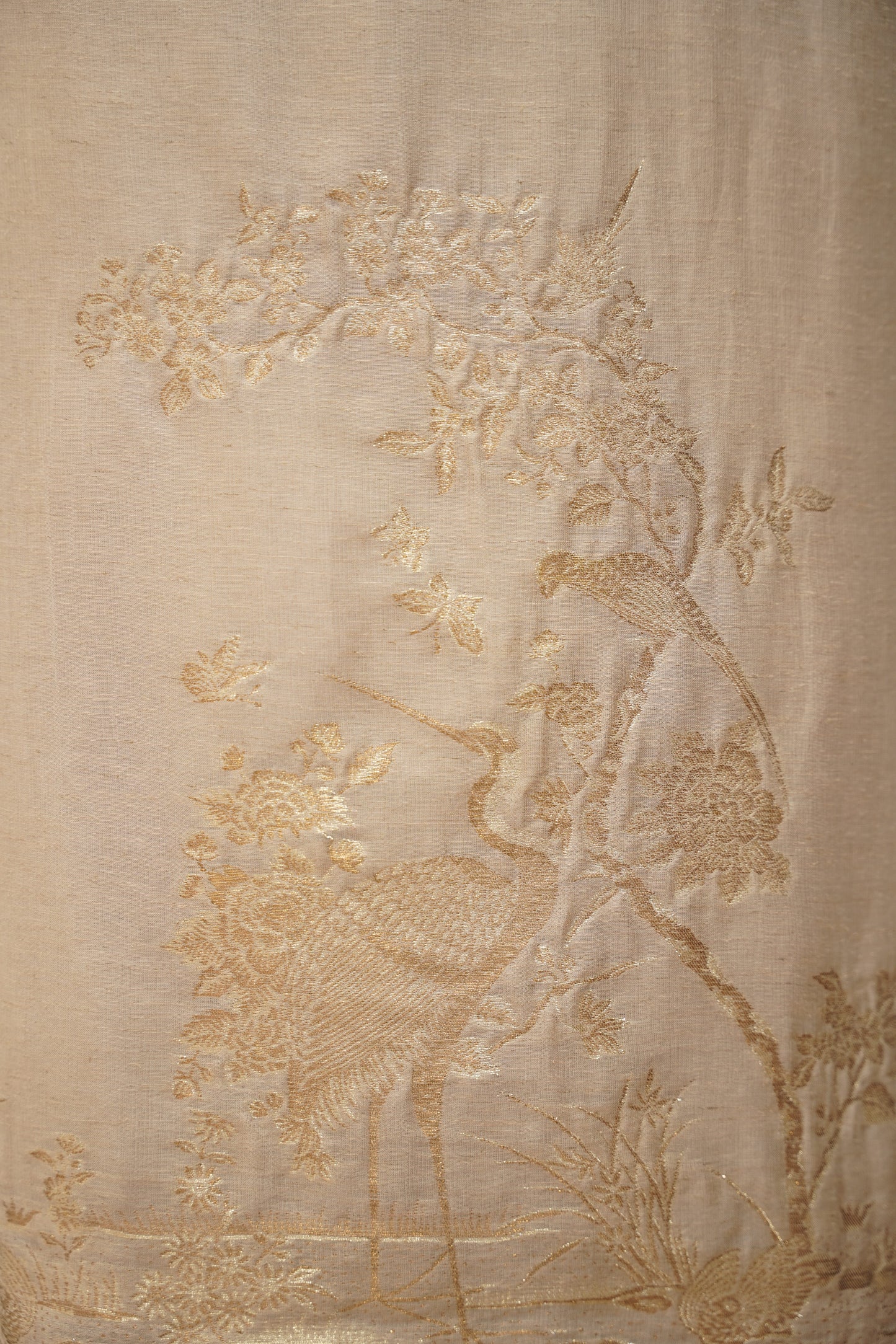 Ivory Handloom Suit with Zari Weaving