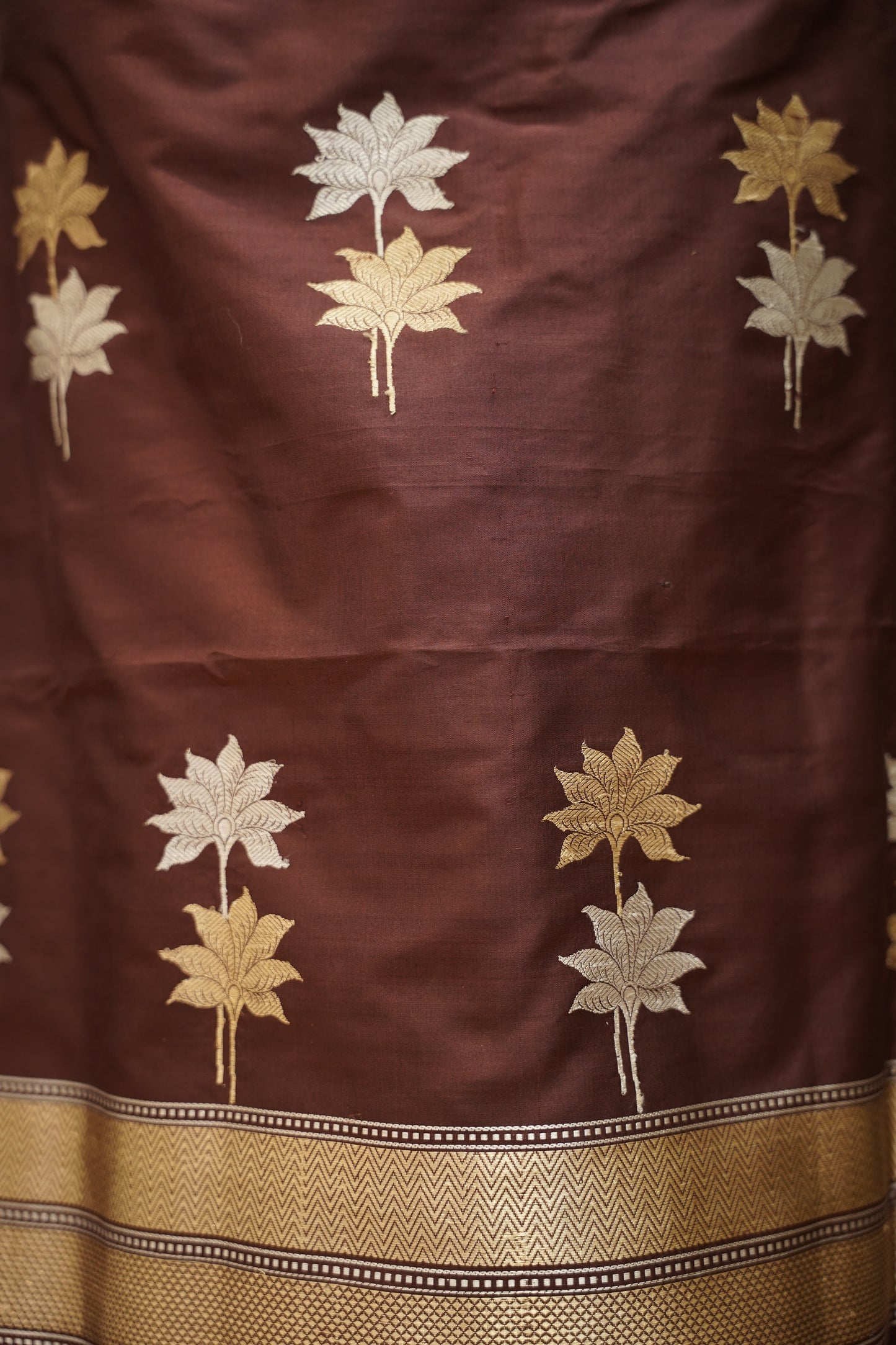 Mehroon Pure Kathan Silk Banarasi Suit