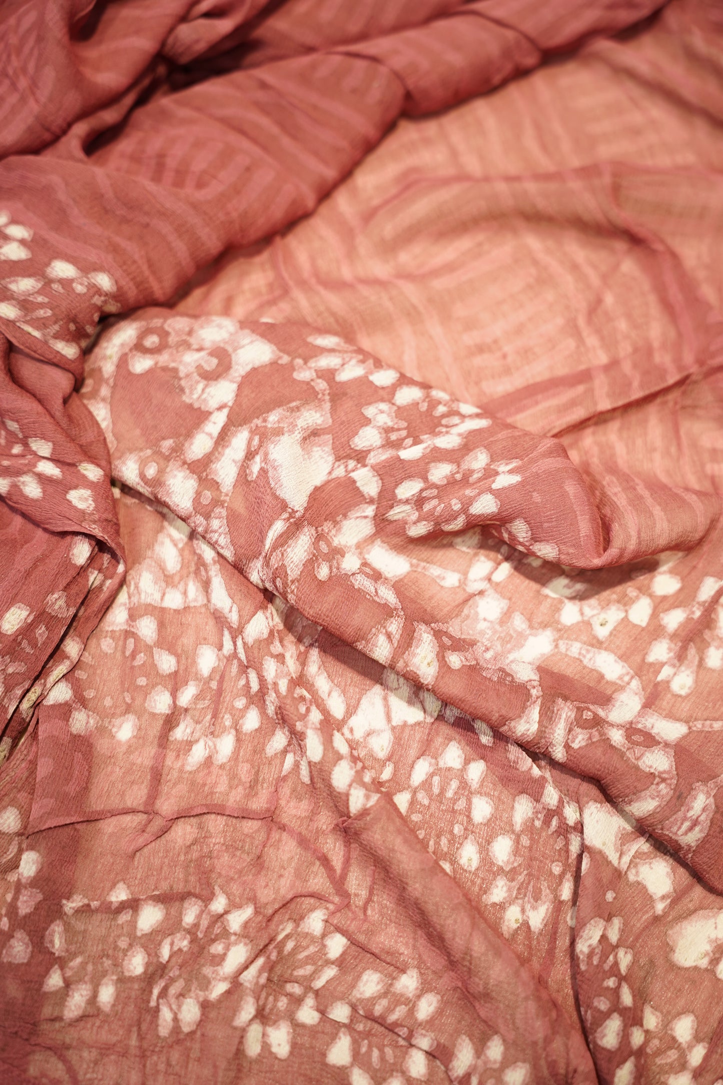 Dusty Pink Cotton Applique Suit wit Daabu Print