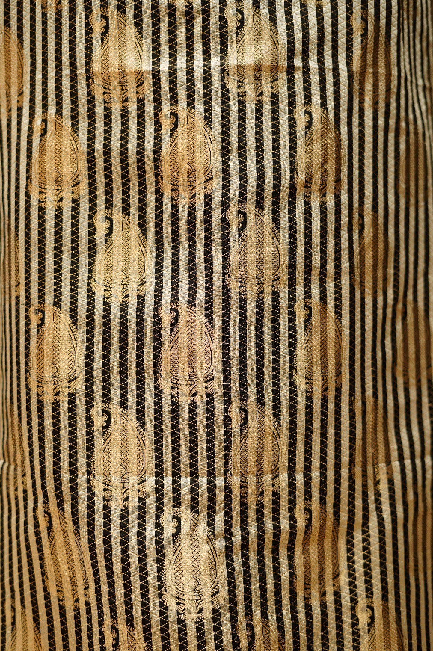 Black And White Pure Kathan Silk Banarasi Suit