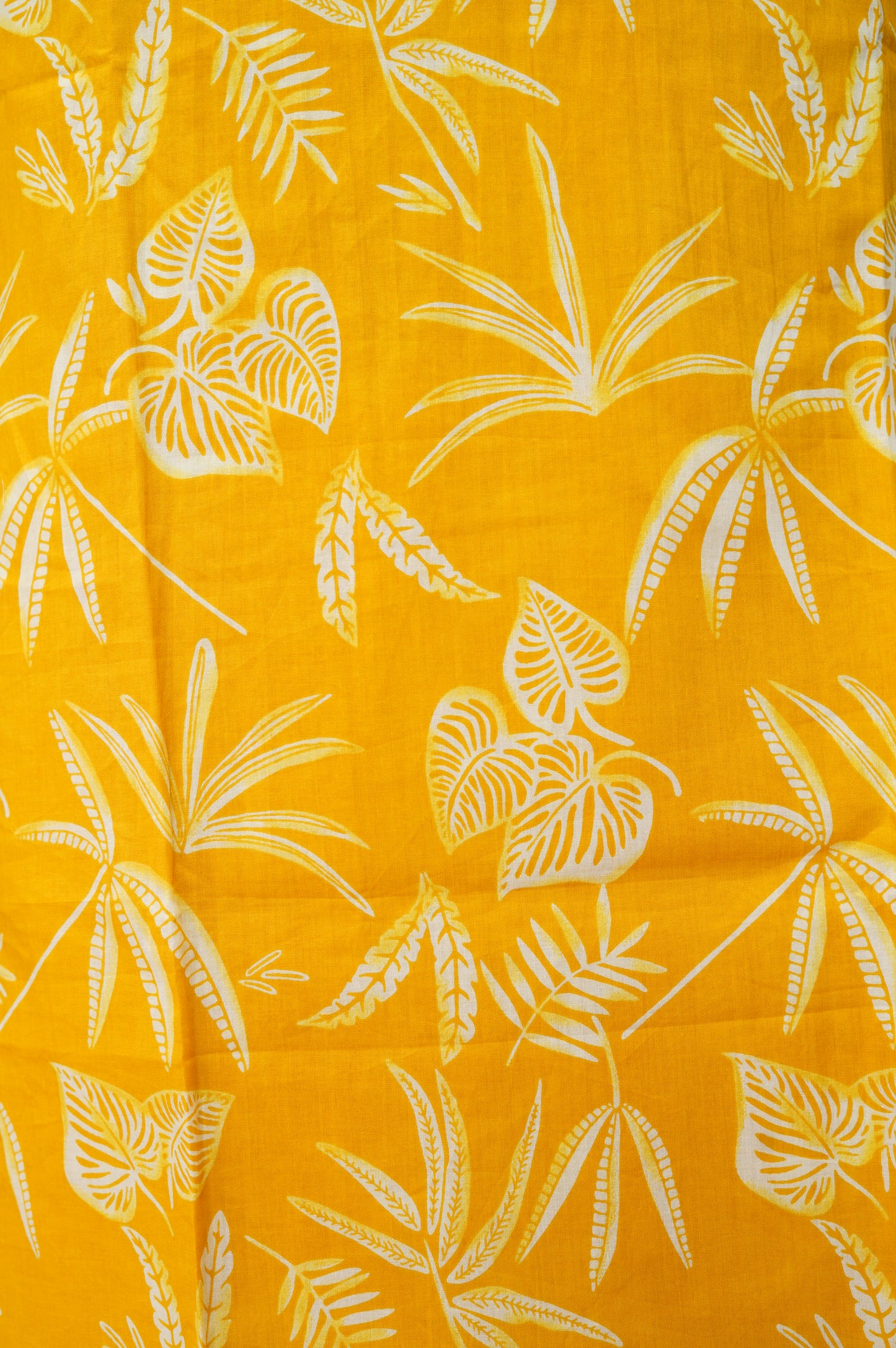 Yellow Printed Cotton Suit