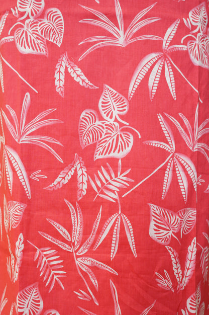 Pink Cotton Printed Suit