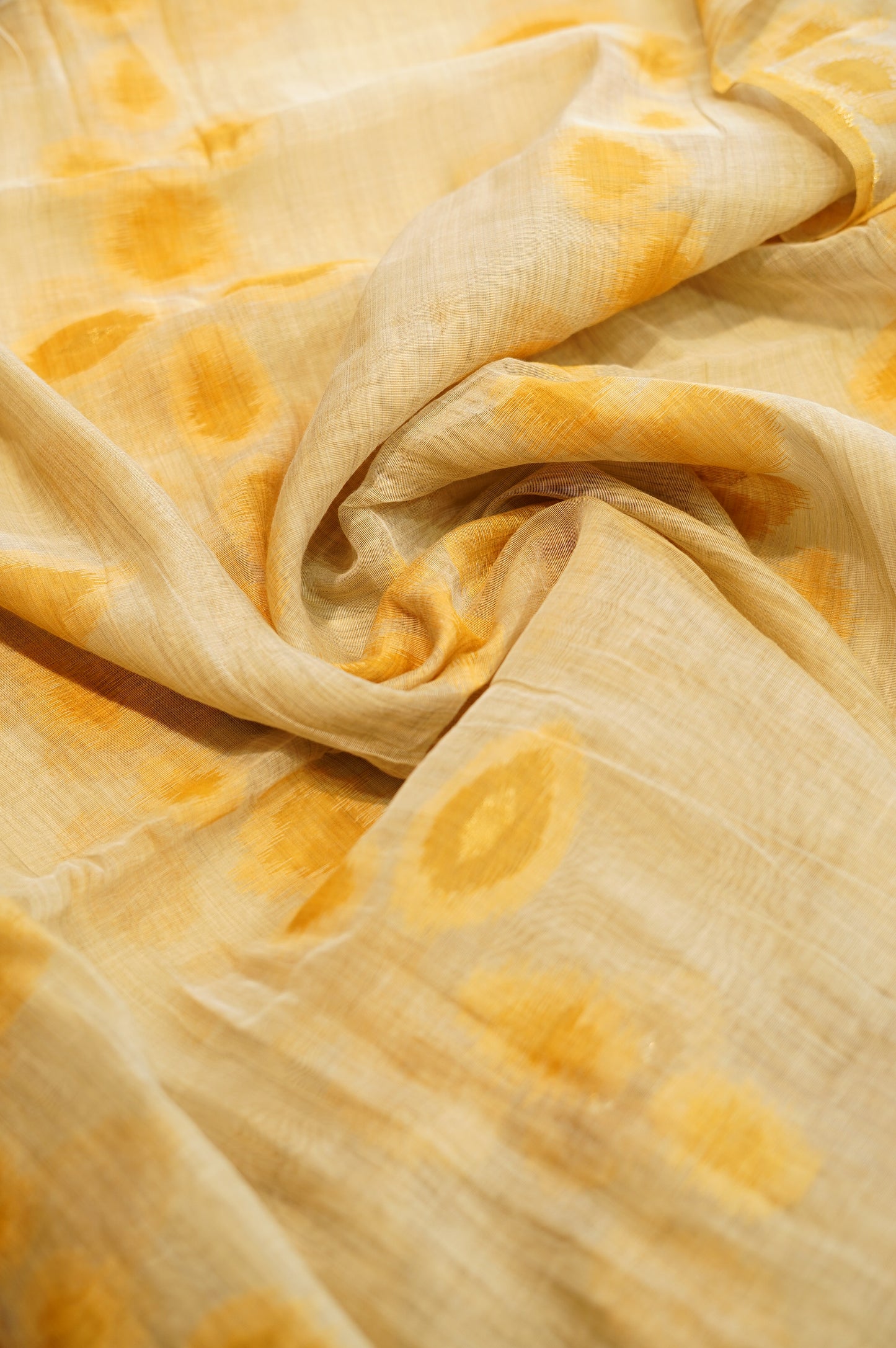 Beige Khadi Chanderi Suit with Hand Knot Work