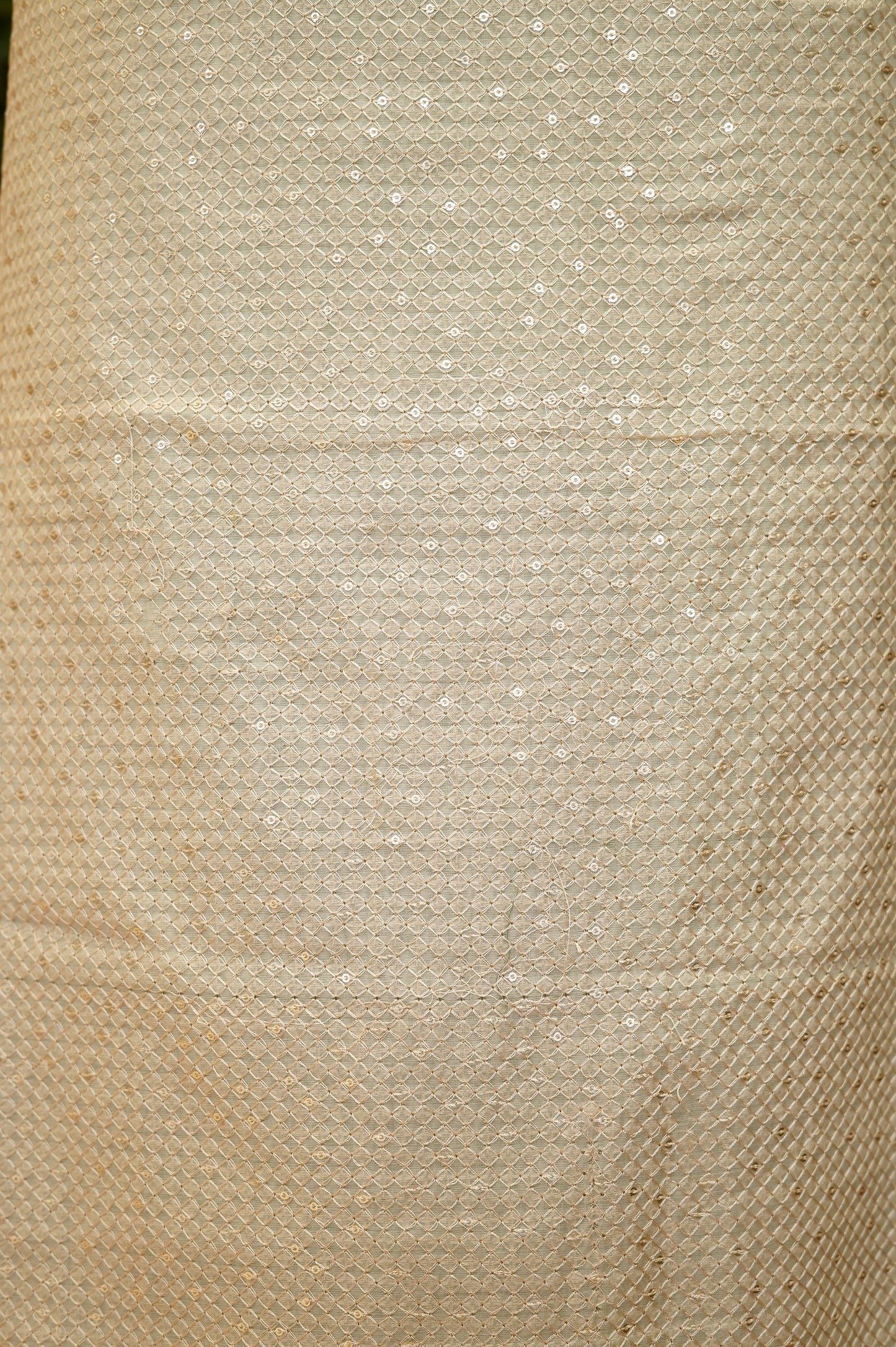 Ivory Mul Chanderi Embroidered Suit