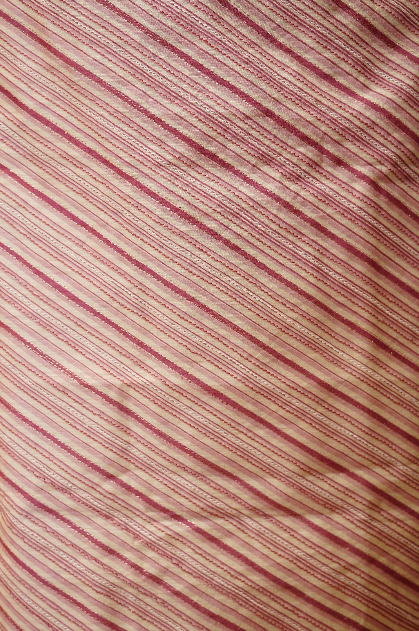 Pink Muga Silk Suit with Embroidery