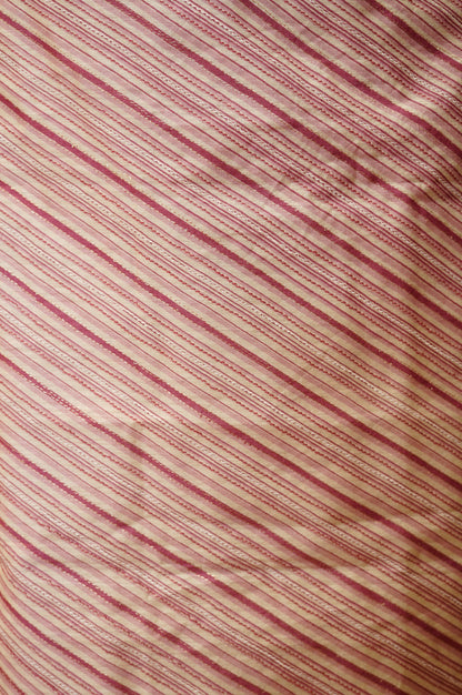 Pink Muga Silk Suit with Embroidery