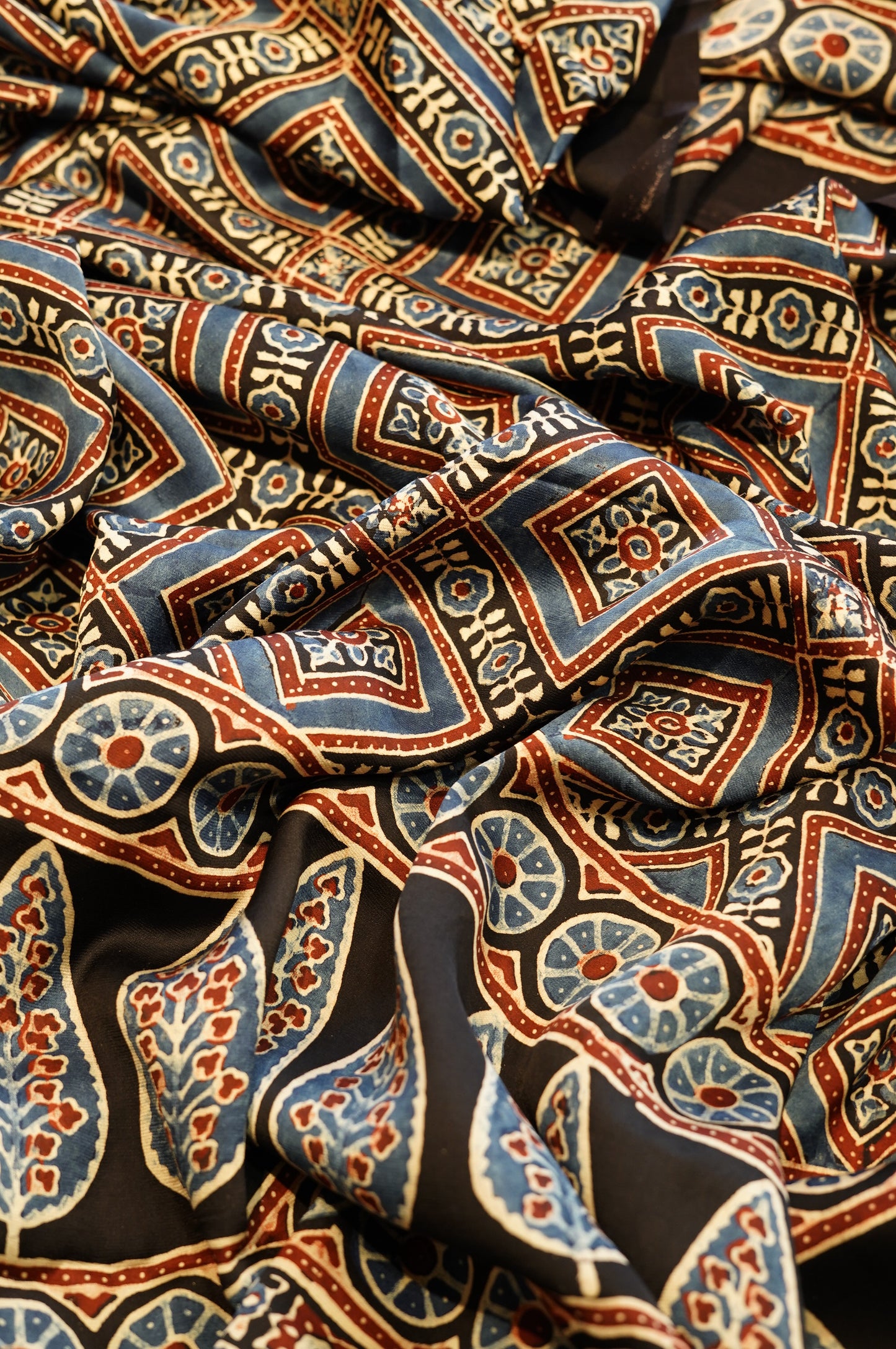 Black Modal Ajrakh Suit