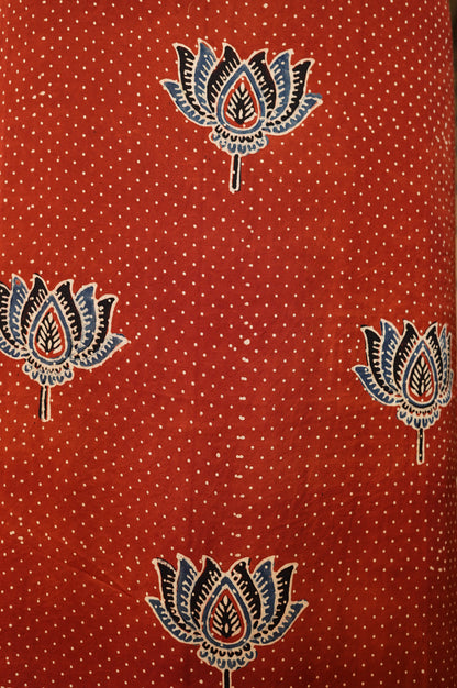 Red Modal Ajrakh Suit