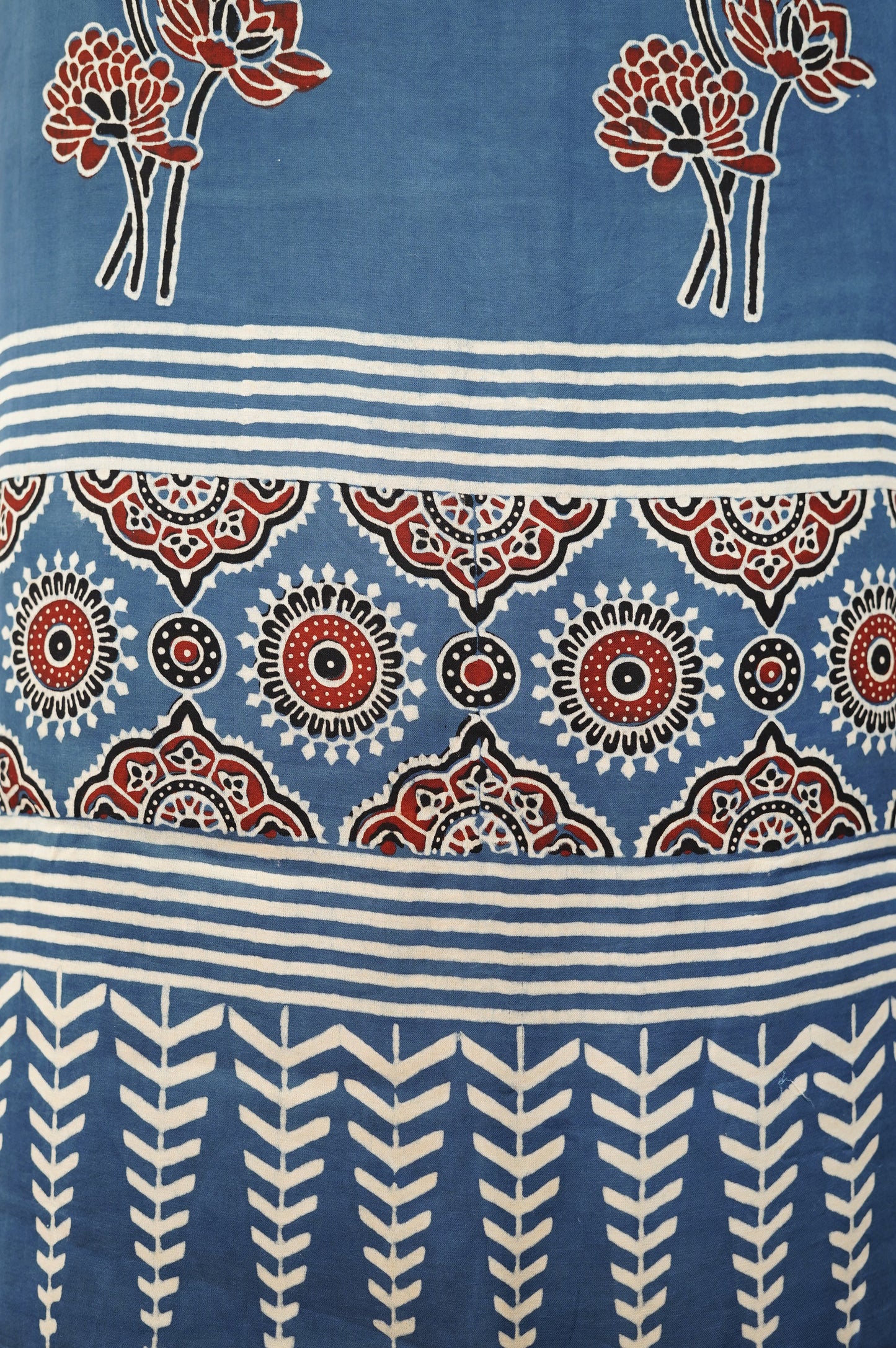 Blue Modal Ajrakh Suit