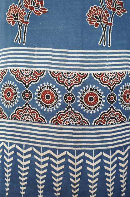 Blue Modal Ajrakh Suit
