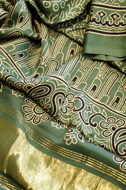 Grey Modal Ajrakh Suit