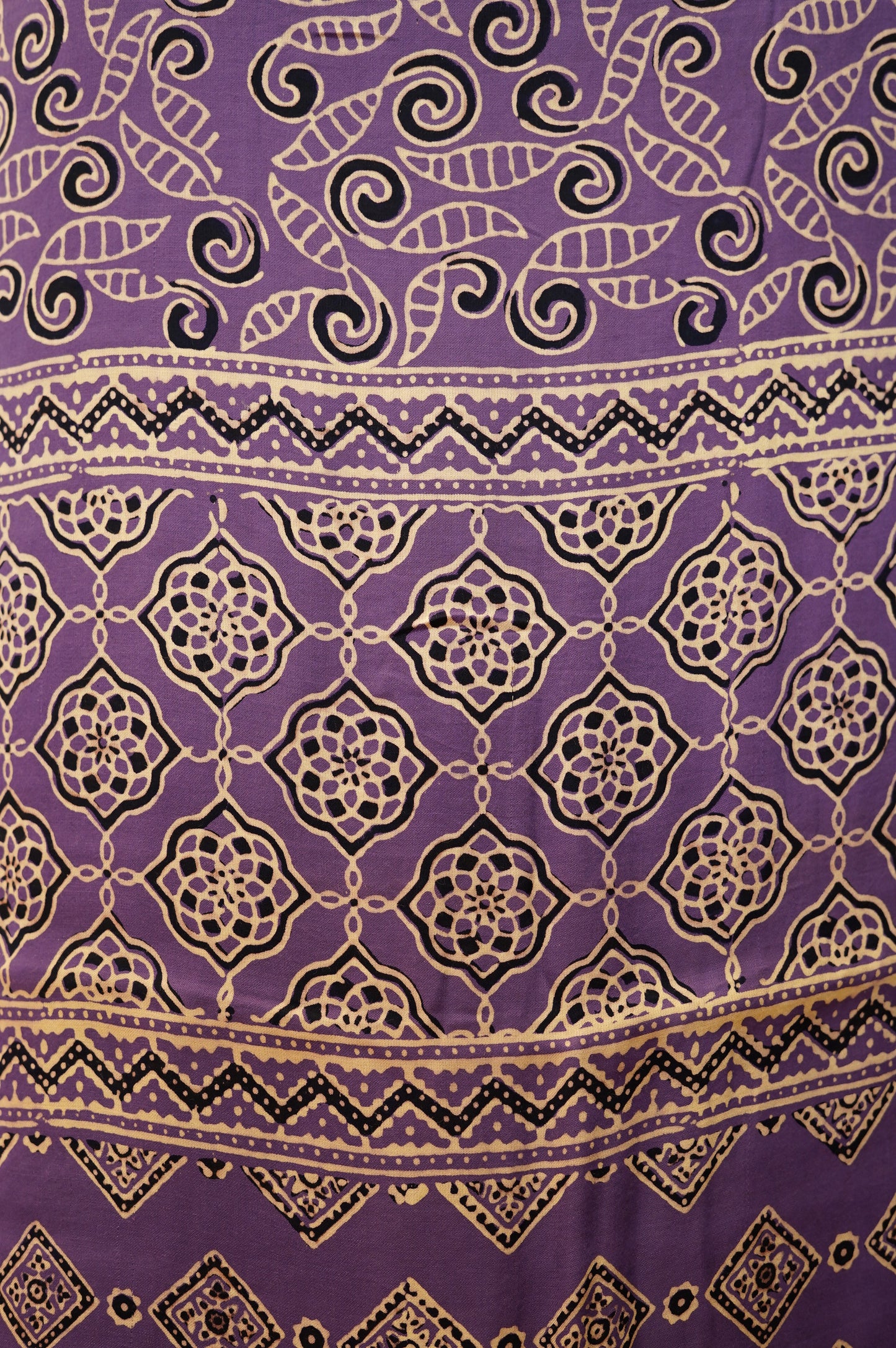 Purple Modal Ajrakh Suit
