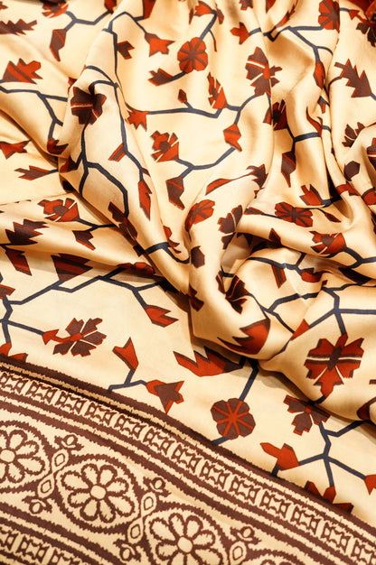 Wine Modal Printed Suit