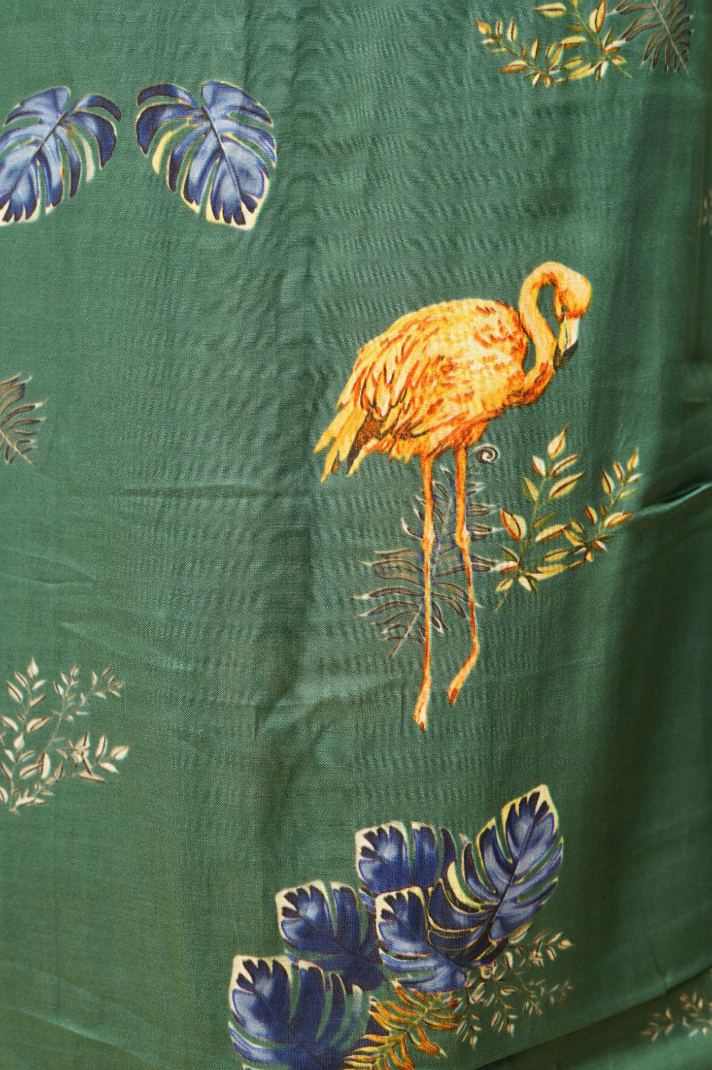 Rama Green Modal Silk Printed Suit