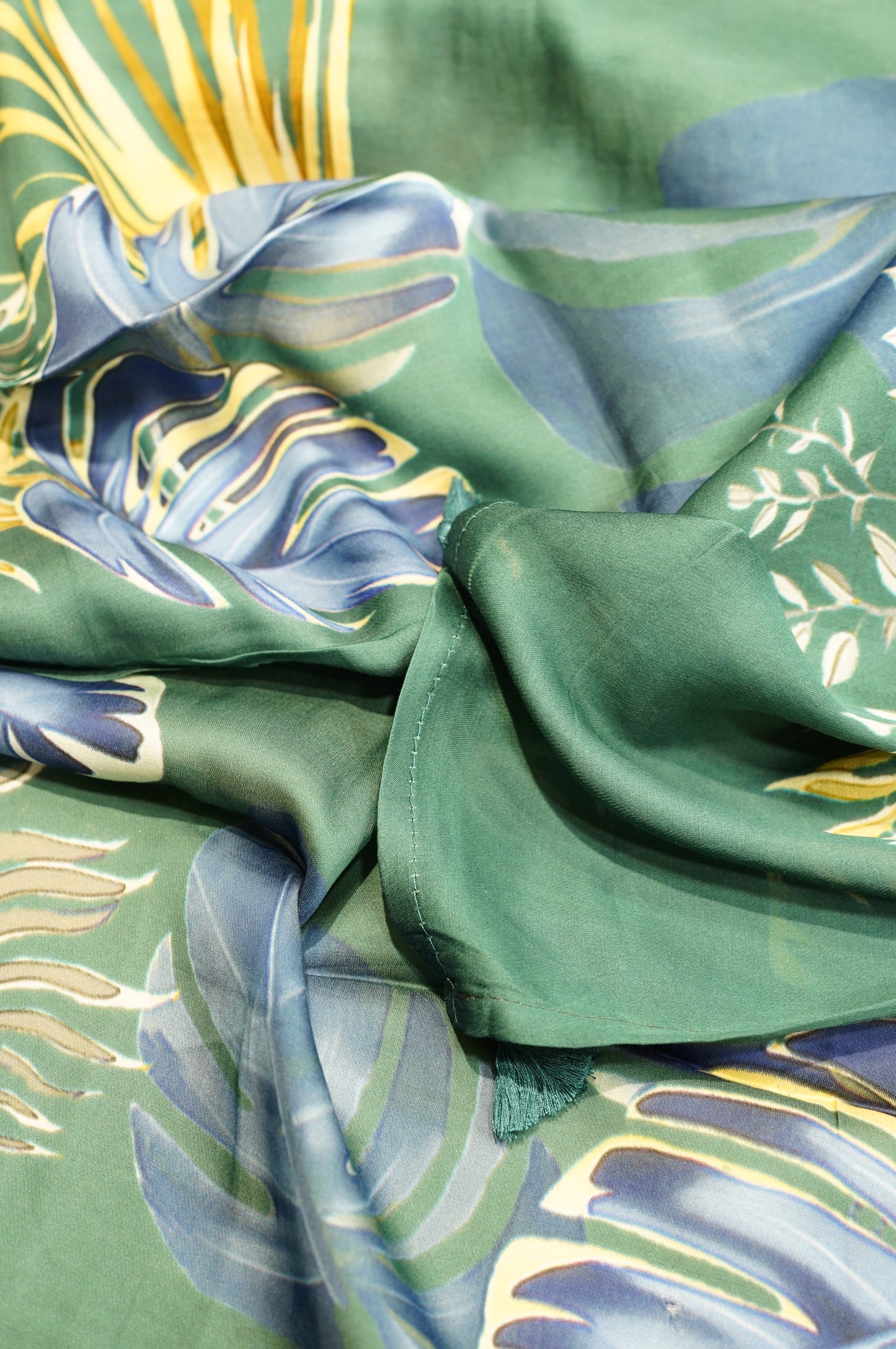 Rama Green Modal Silk Printed Suit