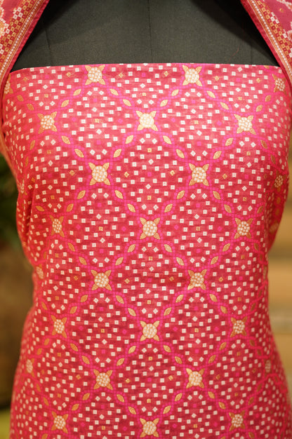 Rani Jacquard Chanderi Suit