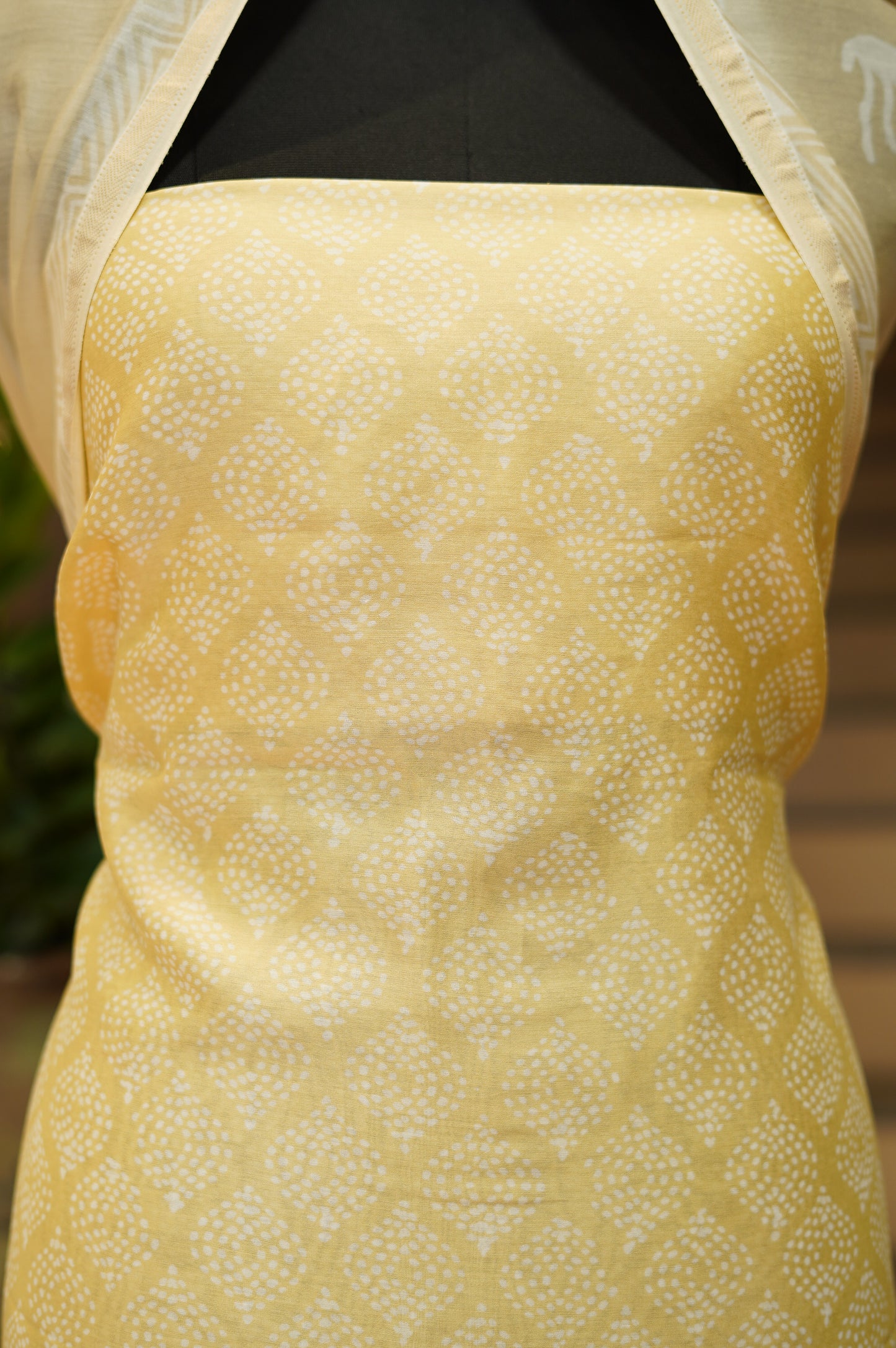 Cream Maheswari Printed Suit