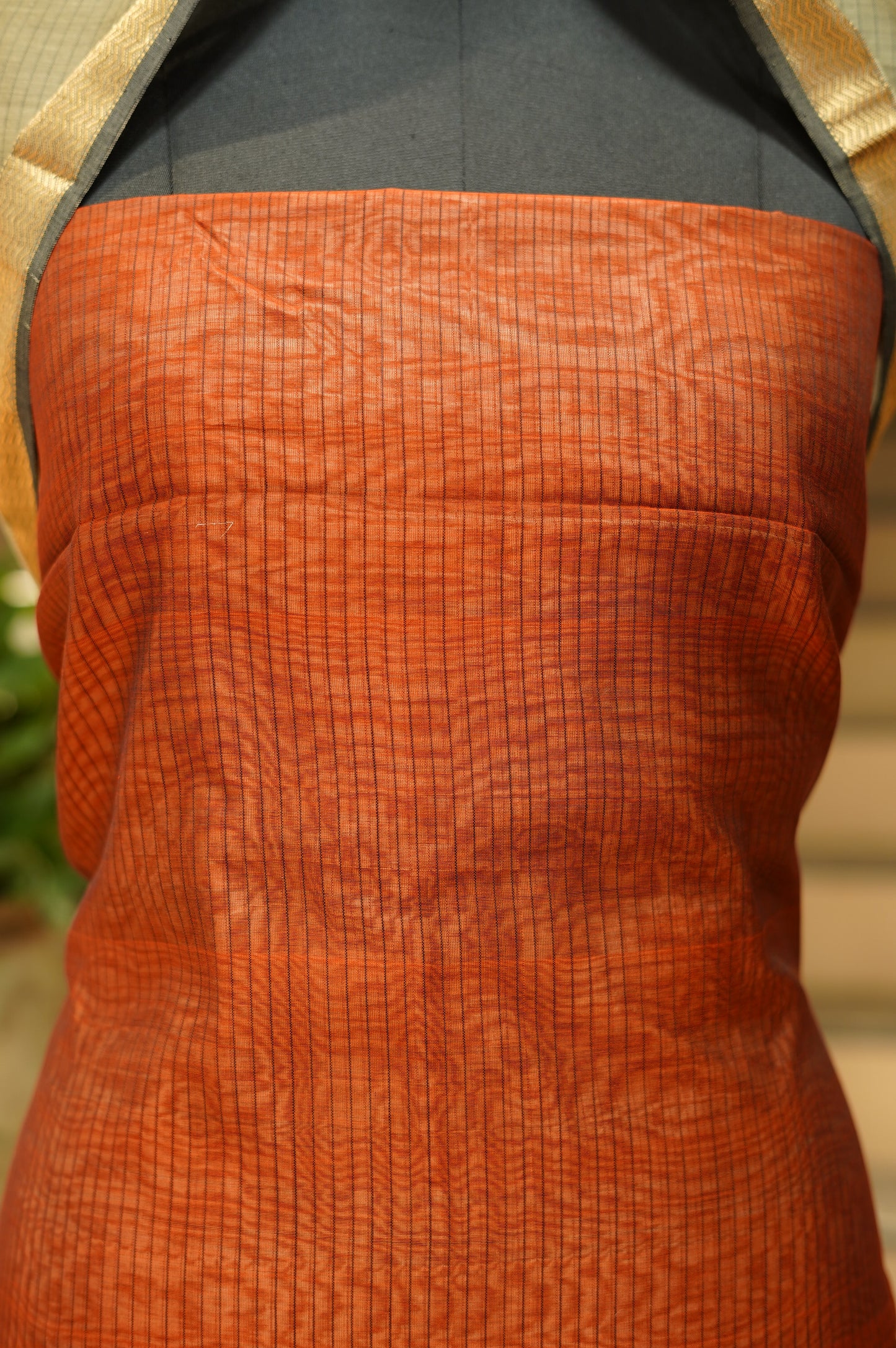 Rust Maheshwari Self Suit