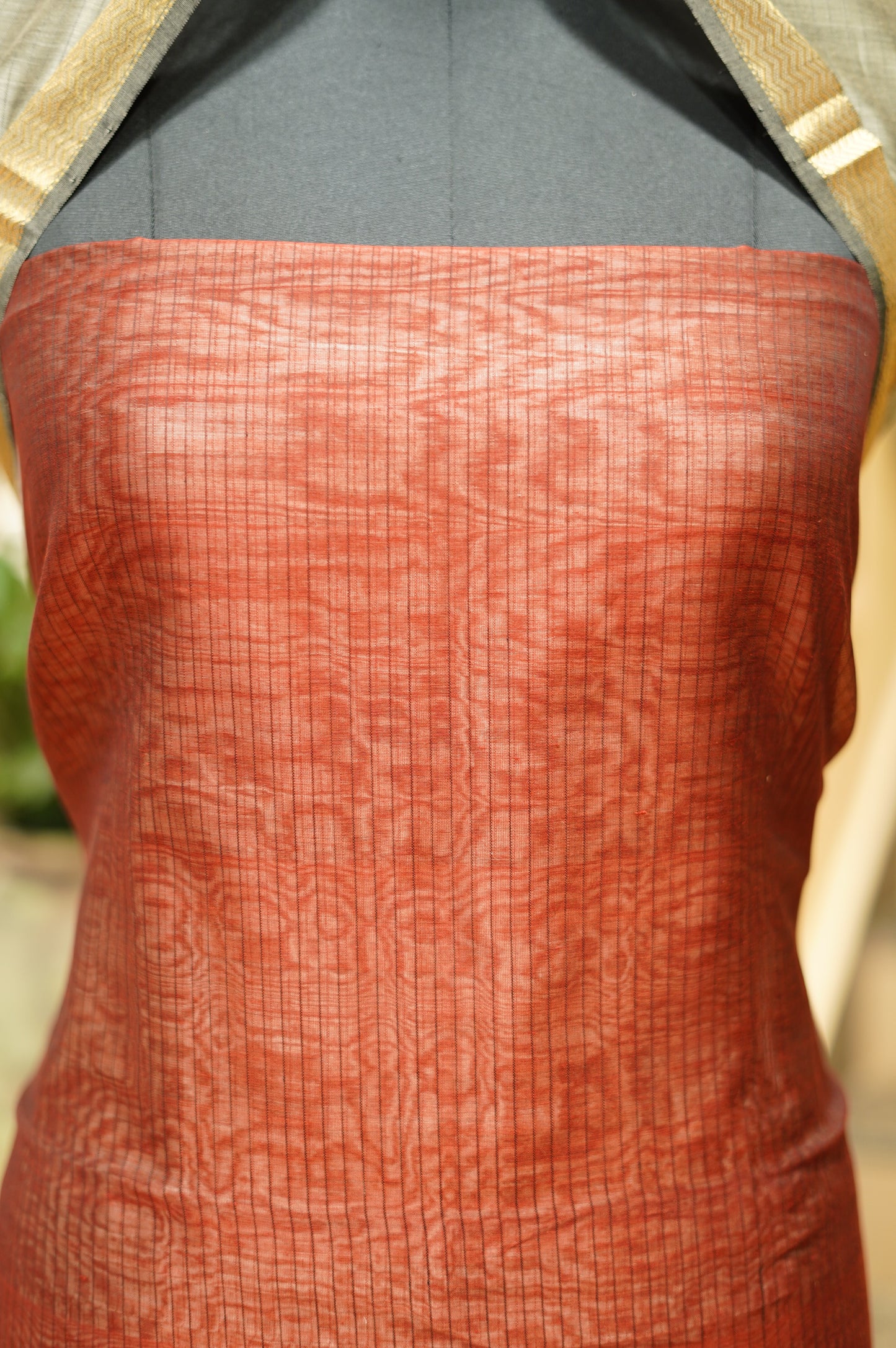 Mehroon Maheshwari Self Suit