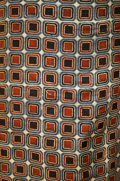 Pure Maheshwari Ajrakh Suit