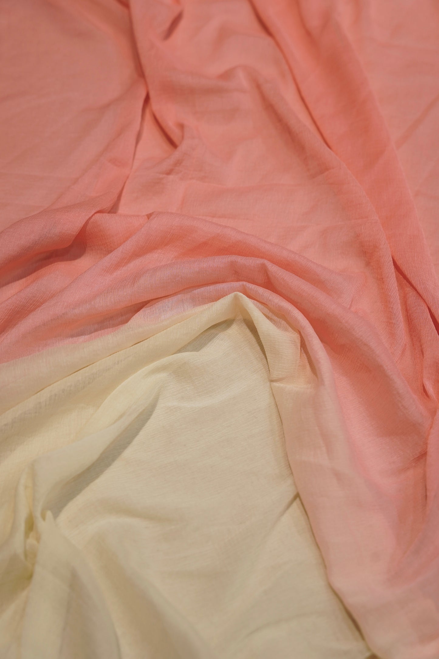 Off White Hand Painted Chanderi Suit