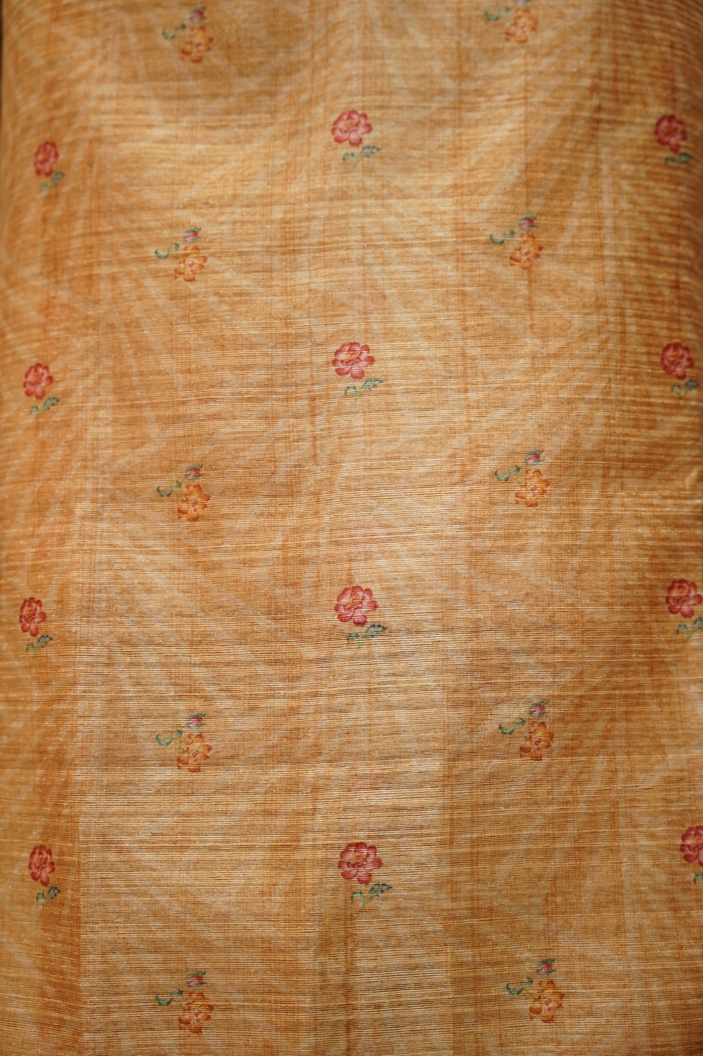 Mustard Art Tussar Suit with Hand Embroidery