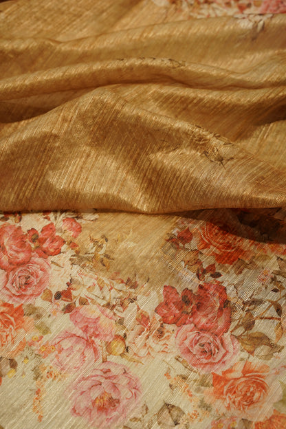 Hand Embroidered Art Tussar Suit