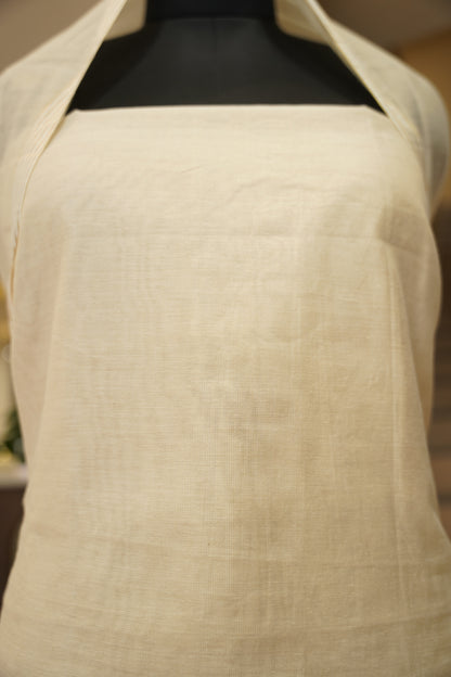 Off White Tissue Suit with Applique Work
