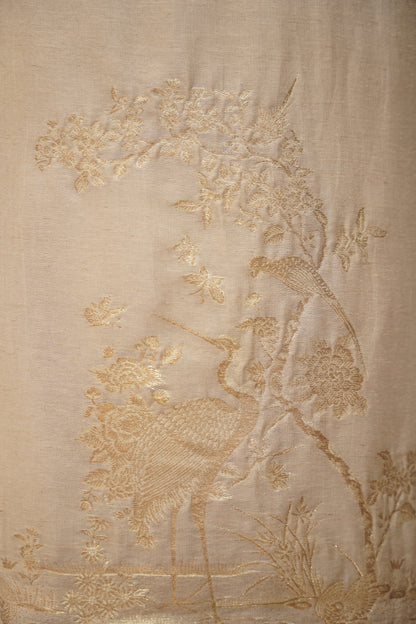 Ivory Handloom Suit with Zari Weaving