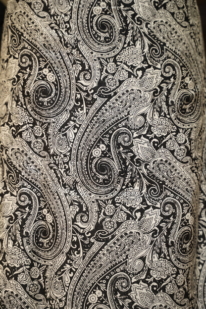 Black Maheshwari Printed Suit