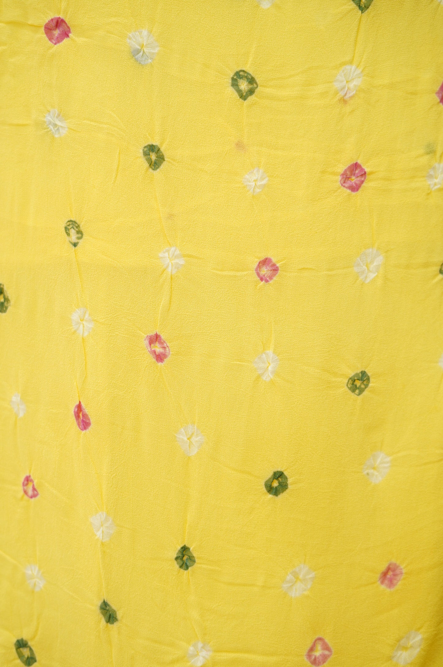 Yellow Georgette Bandhej Suit