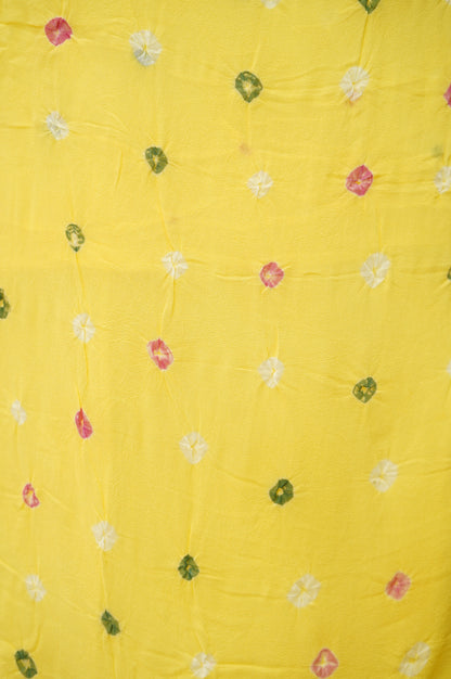 Yellow Georgette Bandhej Suit