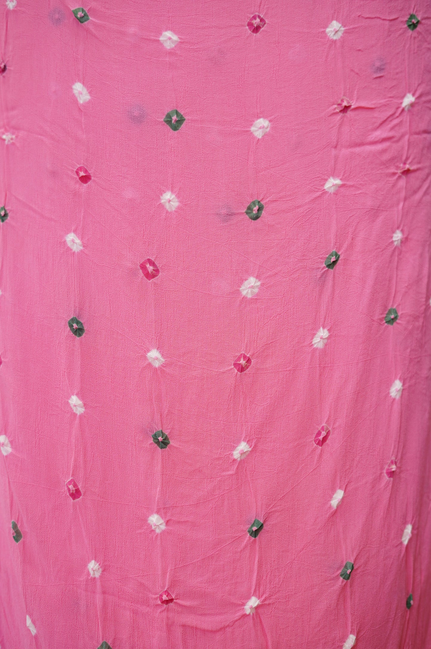 Pink Georgette Bandhej Suit