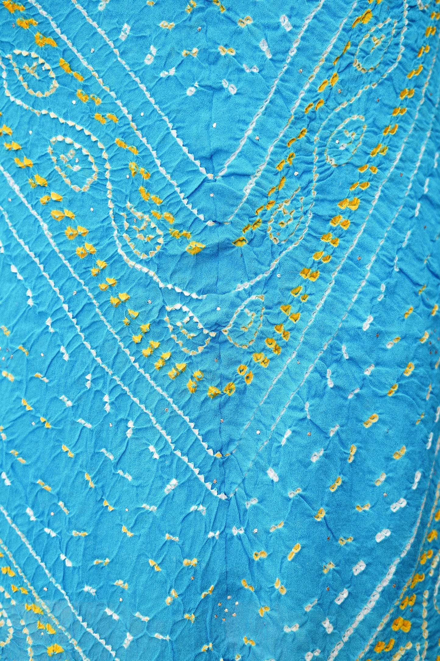 Blue Georgette Bandhej Suit