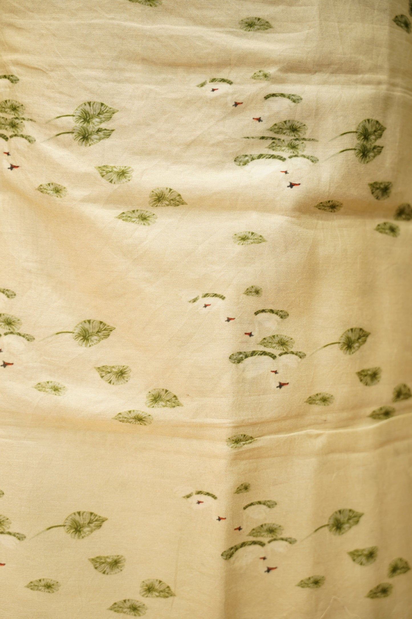 Green Printed Pure Maheshwari Silk Suit