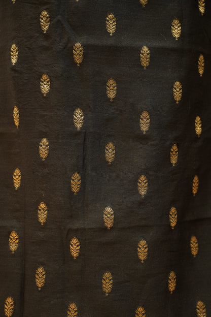 Black Pure Banarasi Maheshwari Suit