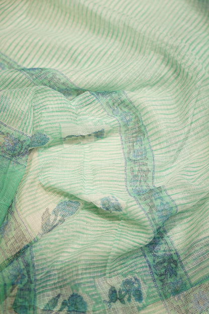 White Pure Cotton Block Printed Suit