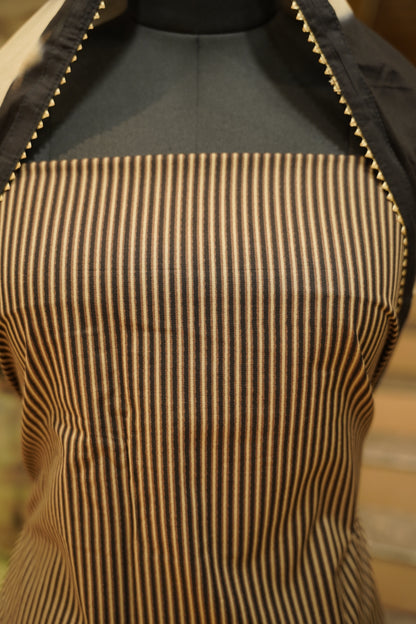 Black Cotton Printed Suit