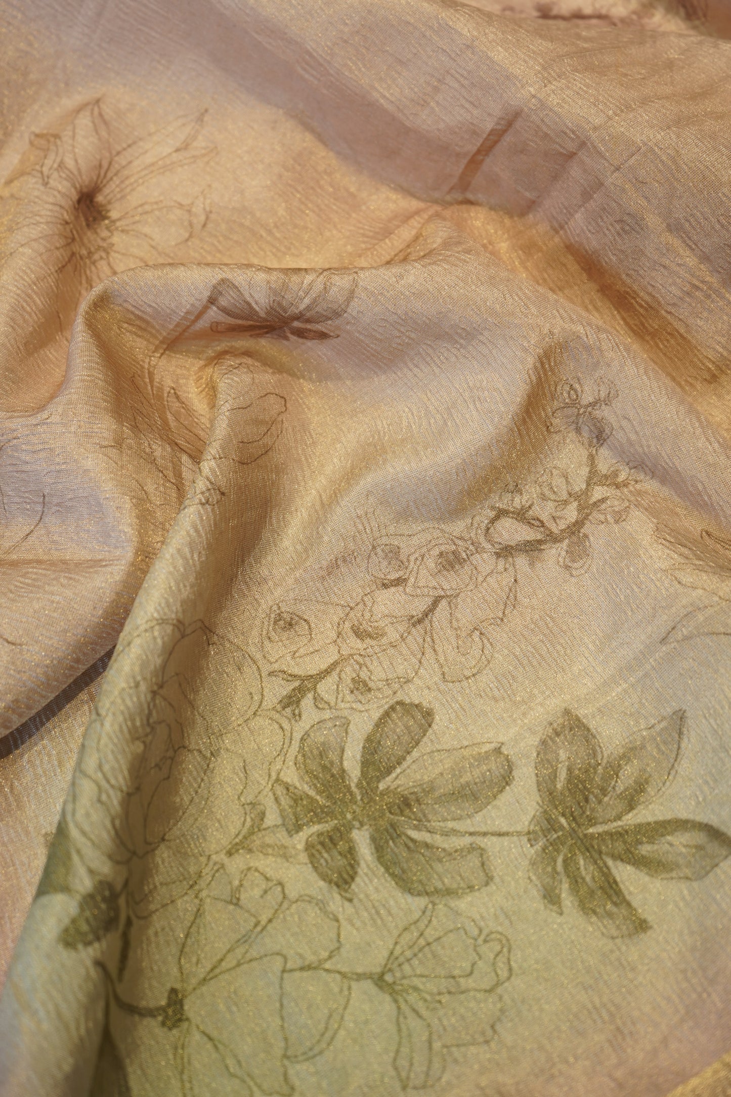 Pink Crush Tissue Suit with Neck Work