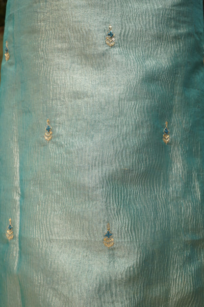 Blue Crush Tissue Suit with Handwork