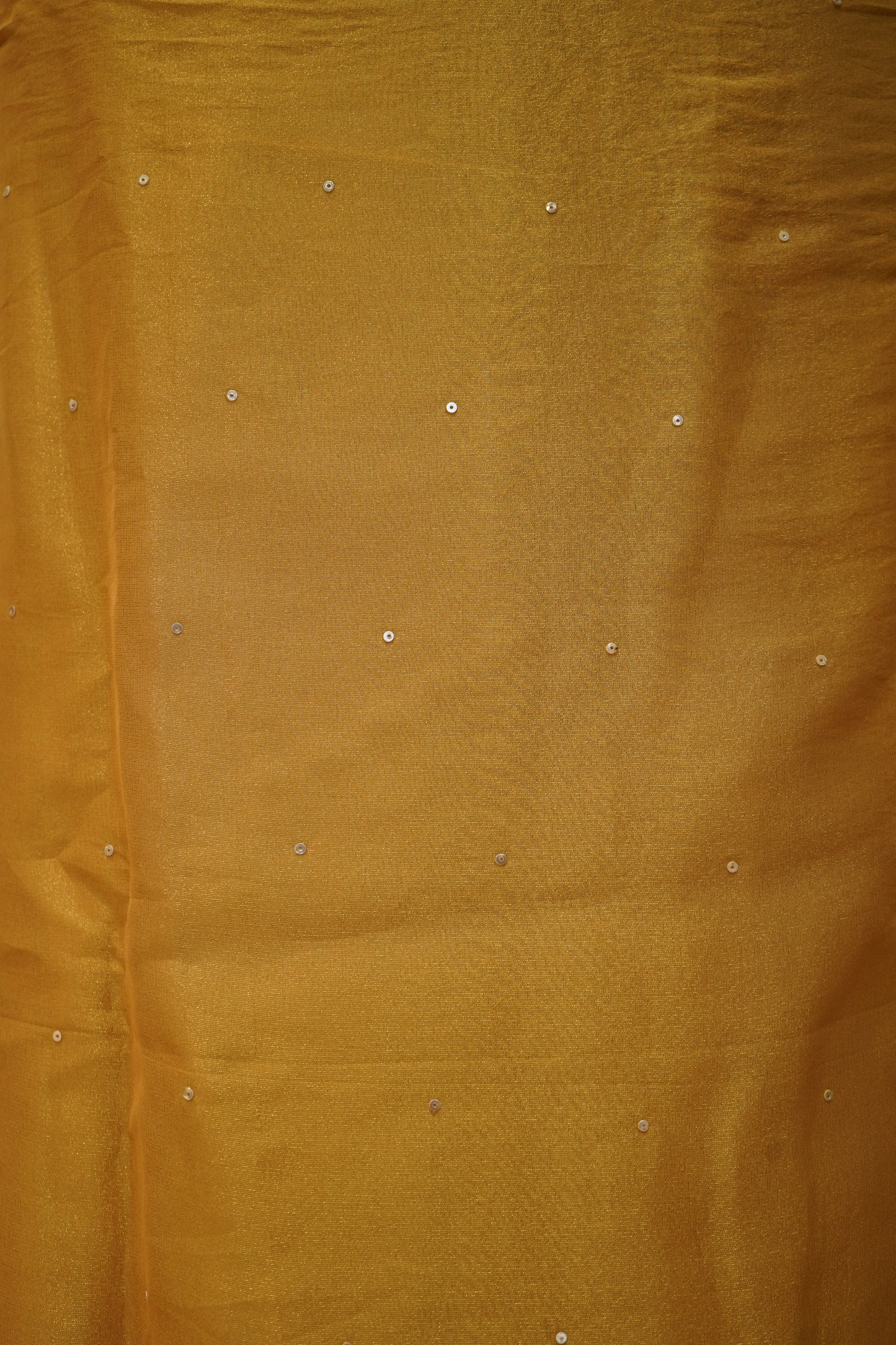 Yellow Tissue Suit with Neck Work